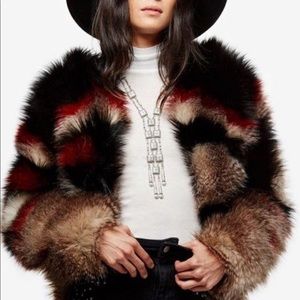 Free People Faux Fur Coat